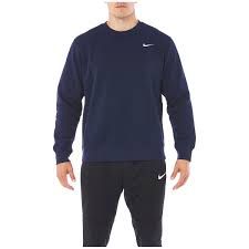 Photo 1 of Nike Men's Long Sleeve Crew Sweatshirt, NAVY, SIZE M