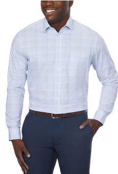Photo 1 of Calvin Klein Dress Shirts, SIZE M, 3 PACK, BLUE/WHITE/GREY