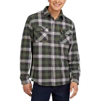 Photo 1 of Chaps Men's Knit Flannel Shirt, SIZE M