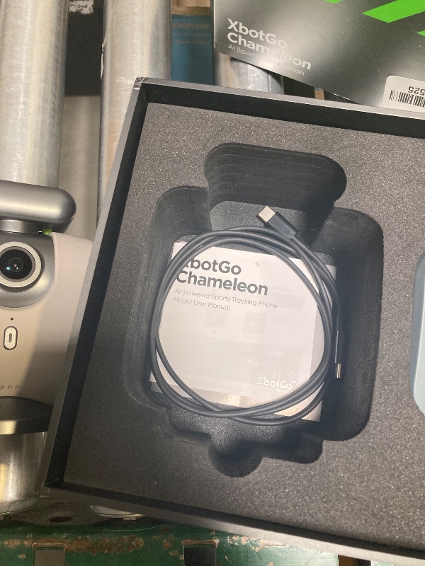 Photo 1 of XbotGo Chameleon AI Auto Sports Action Camera - 4K 60FPS Soccer Camera and Basketball Tracking Camera for Team Sports, Live Streaming, No Subscription, Works with iOS & Android (Pearl Grey)