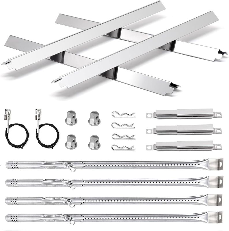 Photo 1 of  463365021 463366022 Grill Replacement Parts for Charbroil Performance 4 Burner 463366022 463351021 463365522 463352521 463354021 ,Heat Tent ,Char-broil Burner 463365021,Crossover Tube & Igniter 