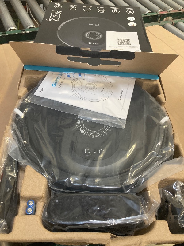 Photo 1 of Tikom Robot Vacuum and Mop Combo, 5000Pa Robotic Vacuum Cleaner, 150 Min Max, App & Remote Control, Ideal for Hard Floor, Carpet, Pet Hair, Self-Charge(G8000 Max)