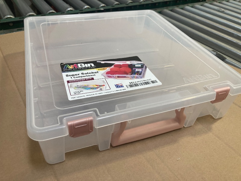 Photo 1 of ArtBin Super Satchel 1 Compartment Box Clear Craft Organizer Storage Case
