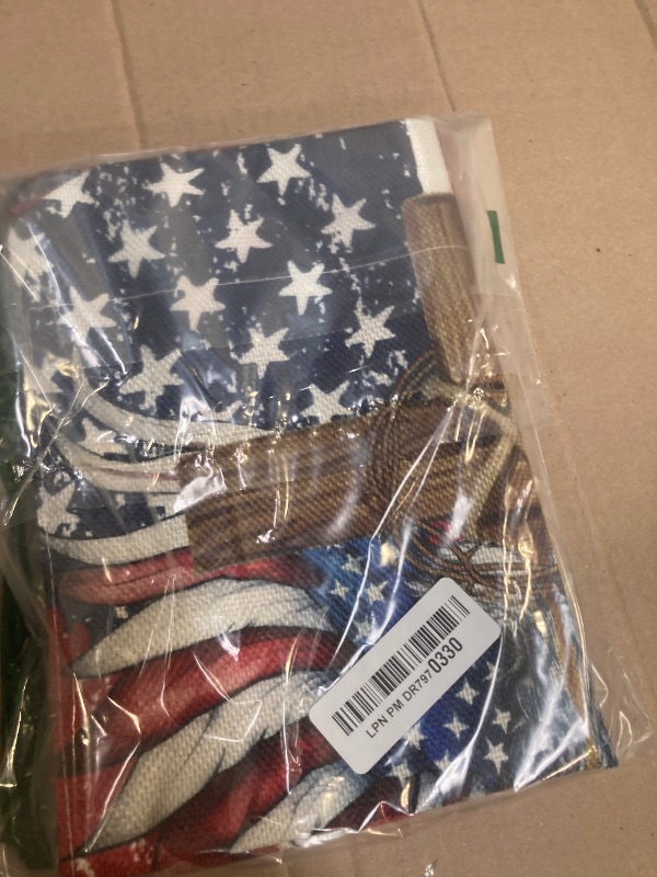 Photo 1 of EKOREST 4th of July Garden Flag 12x18 Inch Double Sided, ONE NATION UNDER GOD CROSS American Flag Yard Decoration,Small Seasonal Outdoor Decor for Summer Independence Day,Memorial Day,Veteran's Day Farmhouse Holiday Outside