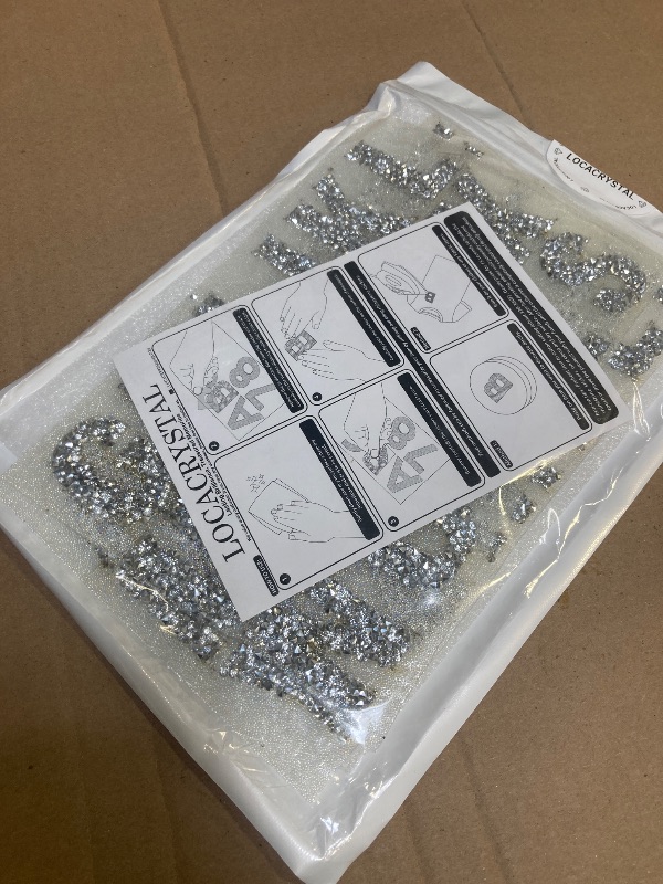 Photo 1 of Locacrystal 34Pcs Bling Resin Rhinestone Alphabet Letter Stickers, A-Z Letters Self-Adhesive hotfix Crystal Rhinestones Word Sticker for Car&Art&Crafts&Clothing DIY Decoration(Silver)