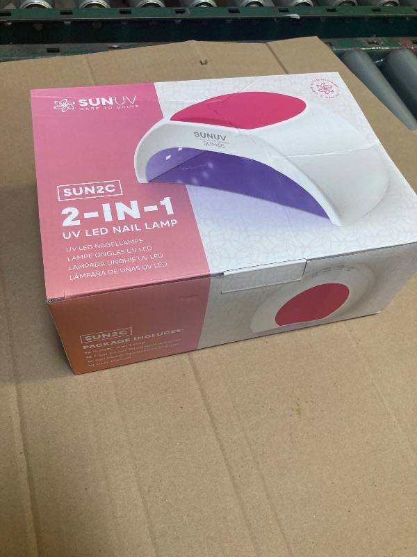 Photo 1 of SUNUV SUN2C 48W UV Light for Nails, UV LED Nail Lamp with 4 Timer Settings, Curing Lights Compatible with All Gel Polish Rose