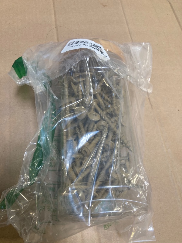 Photo 1 of 100 PCS #14 x 3 Wood Screws, Torx Drive Multi-Purpose Lag Screw with Modified Truss Head, Heavy-Duty Bronze Coated Wood Screw with a Star Bit