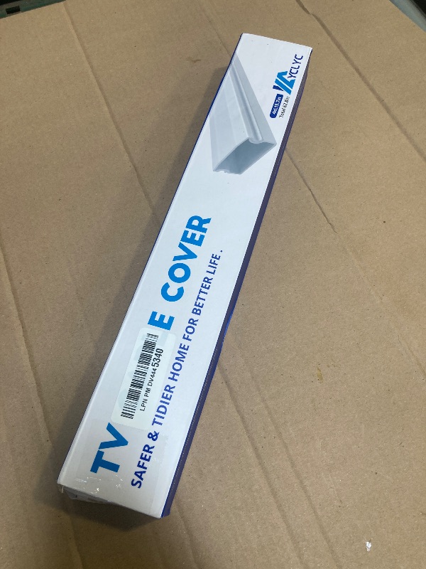 Photo 1 of 62.8in TV Cable Hider - Cord Hider Cable Management Wall, Cable Raceway Black Wire Hider, Paintable Cable Concealer for Wall Mounted TV, Wall Wire Covers for Cords, 4* L15.7in *W1.2in *H0.59in