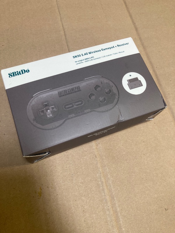 Photo 1 of 8Bitdo Sn30 2.4G Wireless Gamepad for Original SNES/Sfc (Transparent Edition)