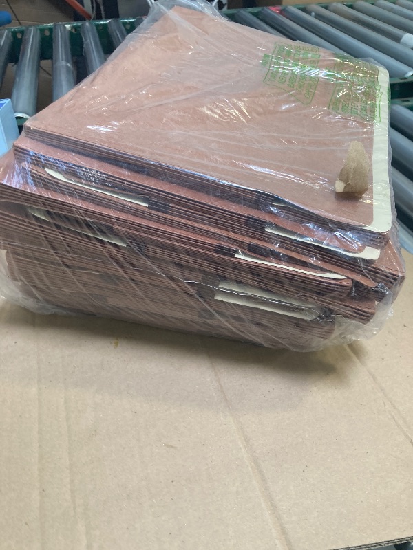 Photo 1 of Blue Summit Supplies 10 Red Classification Folders, 3 Dividers, Letter Size with 2 Inch Tyvek Expansions, 8 Section Brick Red Classification Folder, 10 Pack