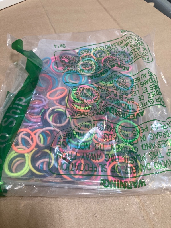 Photo 1 of 200PCS Elastic Hair Ties, No Crease Hair Small Ponytail Holders for Kids Girls Baby Toddler, Multicolor, Hair Accessories