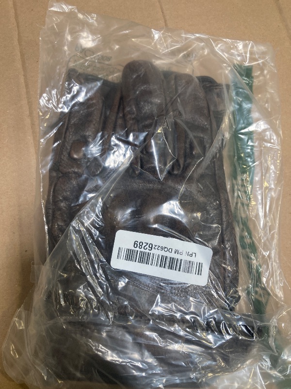 Photo 1 of Milwaukee Leather MG7514 Men's Brown Leather with Gel Palm Motorcycle Gloves W/Protective Knuckle - 4X-Large