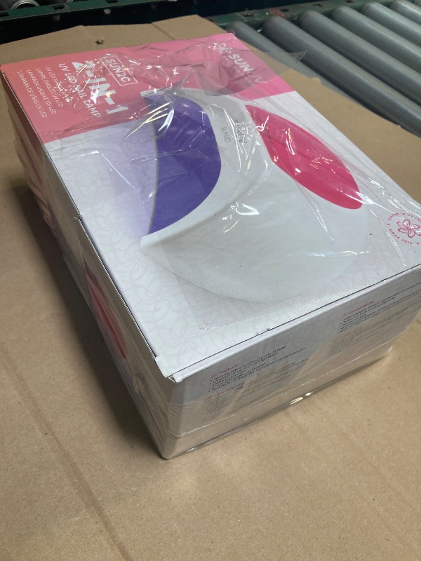 Photo 1 of SUNUV SUN2C 48W UV Light for Nails, UV LED Nail Lamp with 4 Timer Settings, Curing Lights Compatible with All Gel Polish Rose