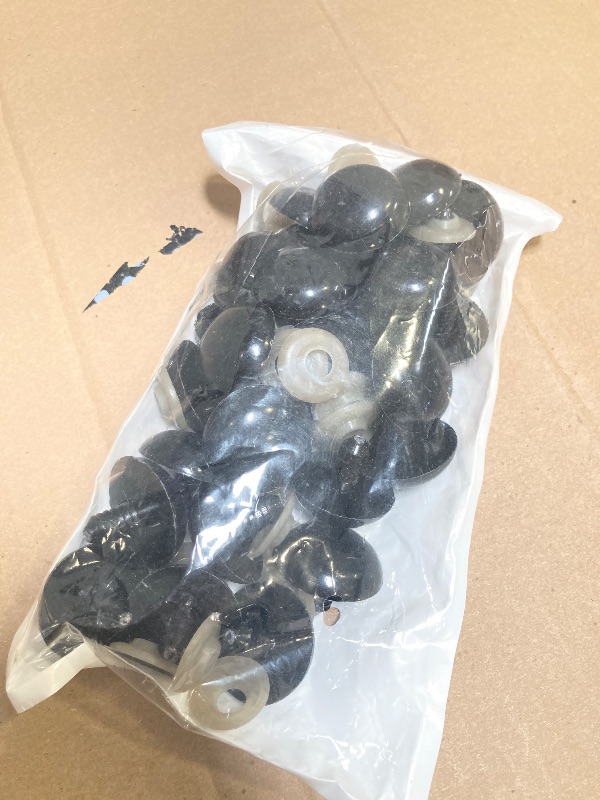 Photo 1 of Hukiwow 60Pcs 30mm Safety Eyes and Washers 30 mm Safety Eyes for Crocheting Large Black Crochet Eyes Big Craft Eyes Plastic Doll Eyes for Animals Doll Making