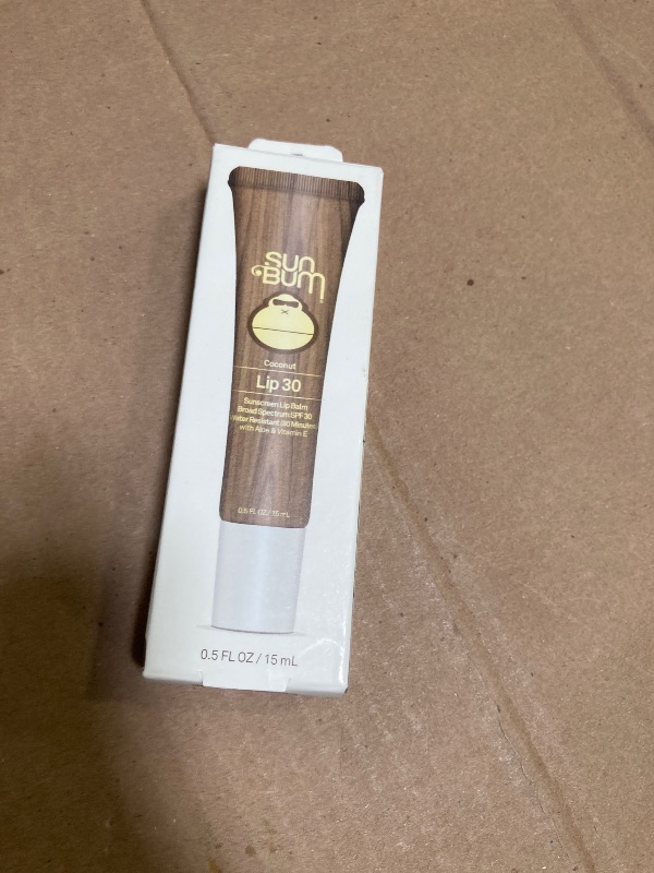 Photo 1 of Sun Bum SPF 30 Lip Balm Sunscreen - Broad Spectrum Moisturizing Sunscreen with Aloe & Vitamin E - Hawaii 104 Act Compliant (Made Without Octinoxate & Oxybenzone) - 0.5 oz