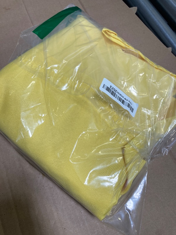 Photo 1 of sancua Rectangle Tablecloth - 54 x 108 Inch - Stain and Wrinkle Resistant Washable Polyester Table Cloth, Decorative Fabric Table Cover for Dining Tables, Buffet Parties and Camping, Yellow