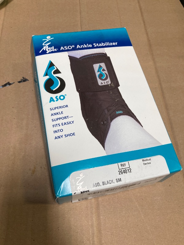 Photo 1 of Med Spec ASO Ankle Stabilizer, Black, Small