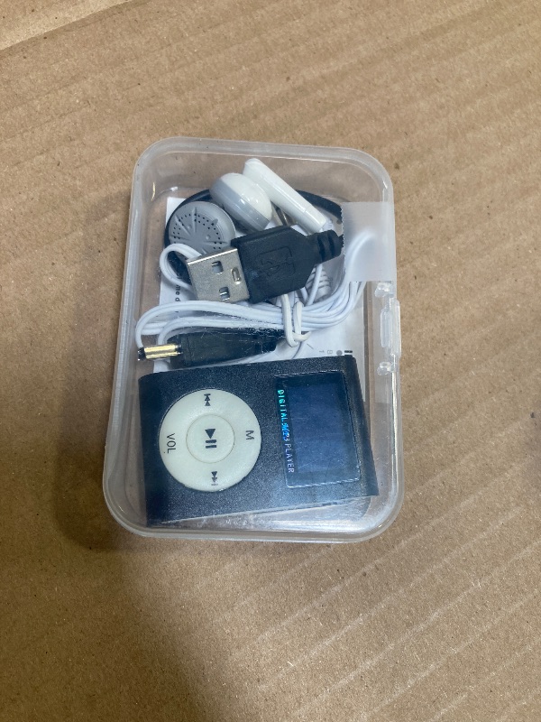 Photo 1 of MP3 Player, Portable MP3 Music Player with Back Clip and LCD Mini Screen for Sports, Support 32G Memory Card (Black)