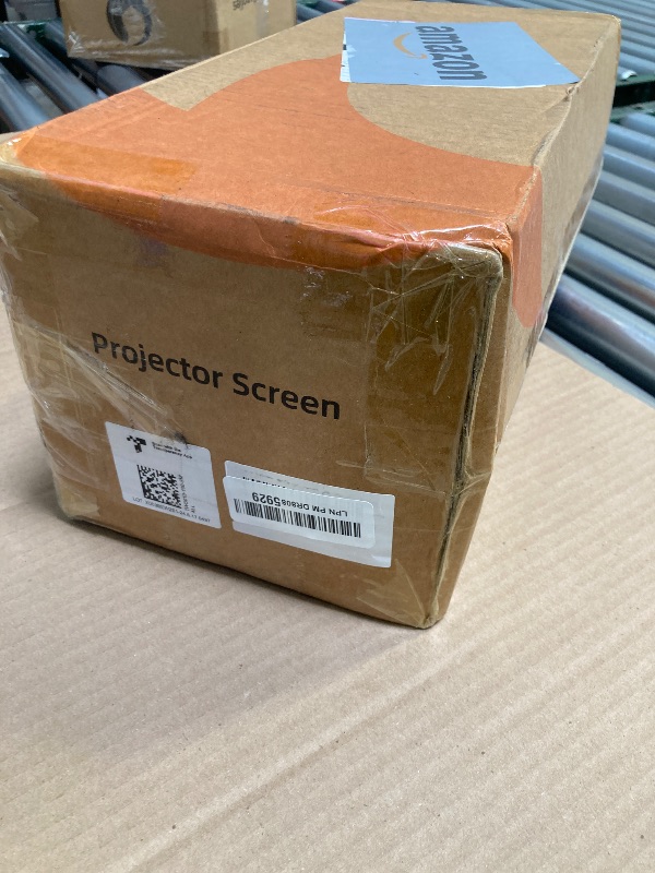 Photo 1 of Projector Screen with Stand, Towond 100 inch Outdoor Projector Screen Portable Indoor Projection Screen 16:9 4K Rear Front Movie Screen with Carry Bag for Home Backyard Theater