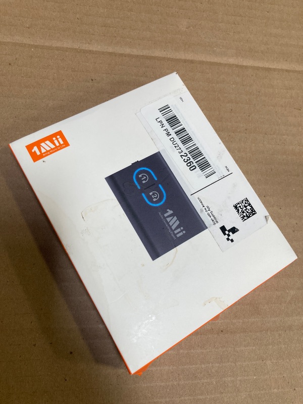 Photo 1 of 1Mii Bluetooth 5.3 Transmitter Receiver for TV to Wireless Headphones, Dual Link AptX Adaptive/Low Latency/HD Audio, Aux Adapter for Home Stereo, Airplane, Boat, Gym