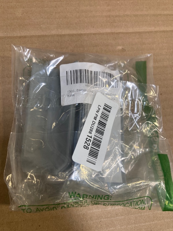 Photo 1 of COUKIU Self Adhesive Baseboard Corner Blocks, 4inch(Width)3 Inside + 3 Outside Corners-Connector Between The Wall Base Cove Base Rubber Moulding Trim, Perfect Match for Our S100 Baseboard(Gray)