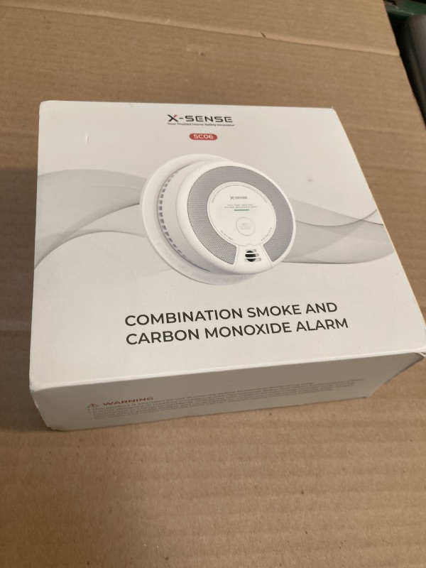 Photo 1 of X-Sense 2-in-1 Smoke and Carbon Monoxide Detector Alarm (Not Hardwired), 10-Year Battery-Operated Dual Sensor Fire & CO Alarm, SC06, 1-Pack