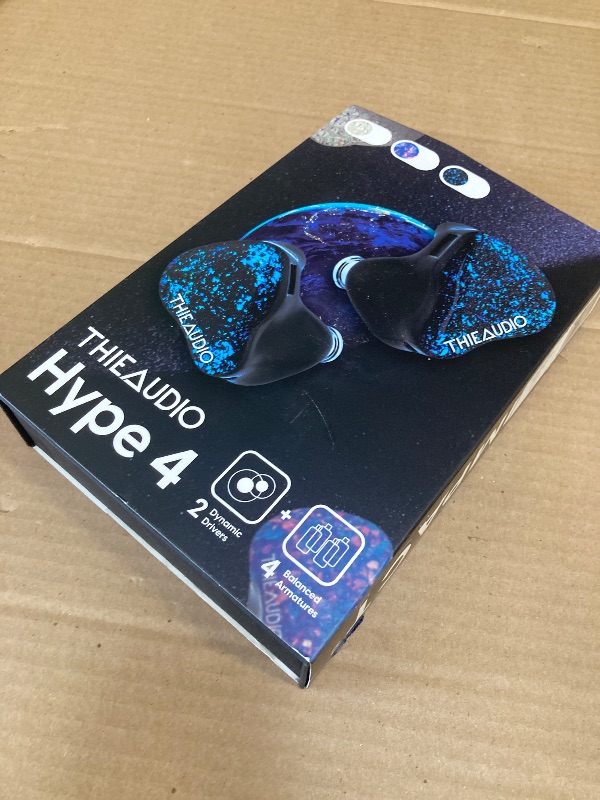 Photo 1 of Linsoul THIEAUDIO Hype 4 2DD+4BA in Ear Monitor, HiFi IEM Earphones with Tonal Balance, Latest Sonion Driver, Detachable Silver-Plated OCC Cable for Audiophile Musician Professionals (White)