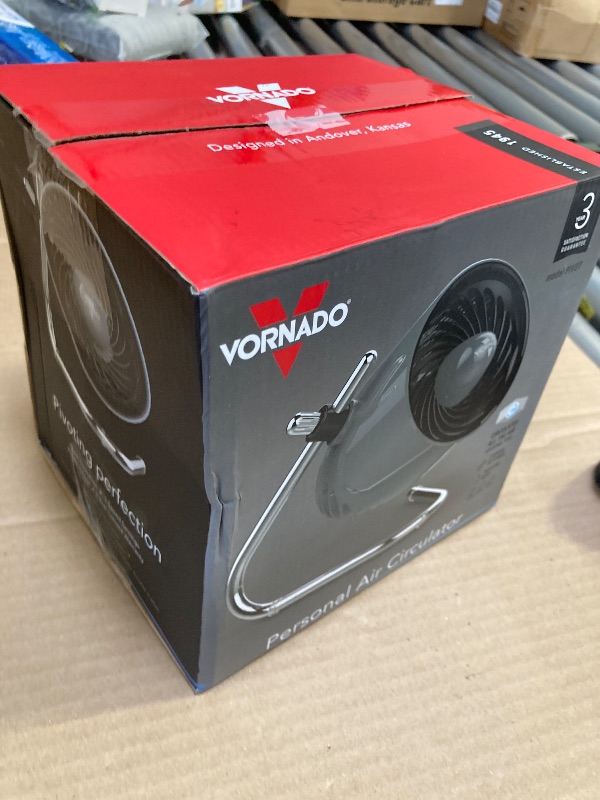 Photo 1 of Vornado Pivot Personal Air Circulator Fan, 6-inch, Quiet Portable Travel Fan, 3 Speeds, Storm Gray