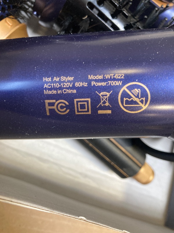Photo 1 of 6 in ONE Blow Dryer Brush,Air Curling Iron Round Brush for Blow Out 1000W