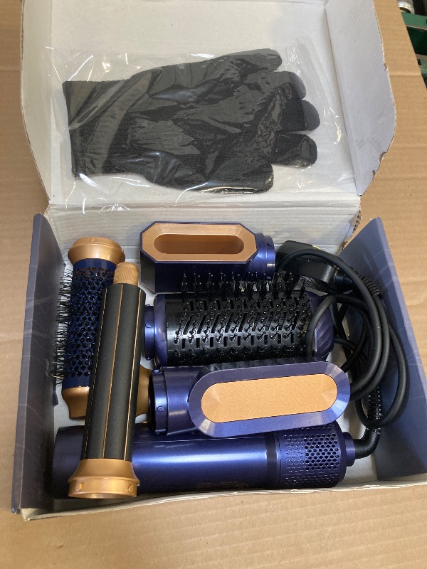 Photo 1 of 6 in ONE Blow Dryer Brush,Air Curling Iron Round Brush for Blow Out 1000W