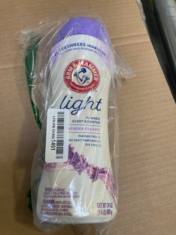 Photo 1 of ARM & HAMMER Light In-Wash Scent Booster, Laundry Scent Booster Lavender Escape scent, 24 Oz