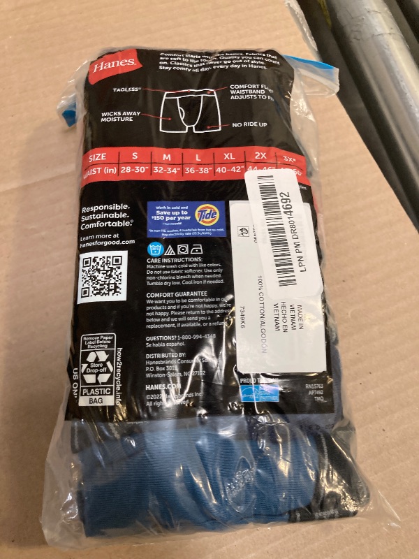 Photo 1 of Hanes Mens Underwear Briefs, Cool Dri Moisture-wicking Cotton No-ride-up For Men, Multi-packs Available Boxer, 6 Pack - Dyed Assorted, Medium US