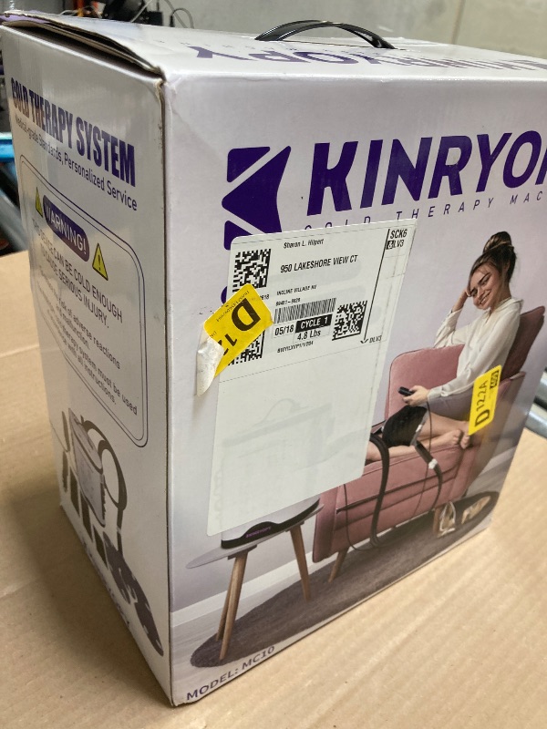 Photo 1 of Cold Therapy Machine with Programmable Timer, Portable Ice Machine for Knee After Surgery, Knee Replacement Recovery System, Cryotherapy Pain Relief w/Compression Pad for,Shoulder, Hip and Ankle