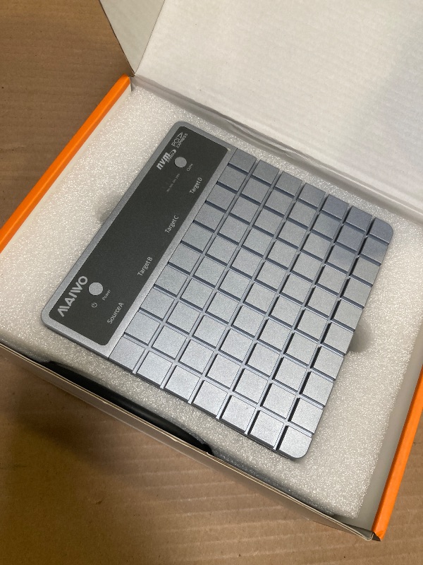 Photo 1 of MAIWO 4 Bay M.2 NVMe SSD Enclosure with USB4 Port with SoftRAID with Cooling Fan, Support 1-to-3 Offline Clone, 40Gbps High Speed, Backward Compatible Thunderbolt 4/3