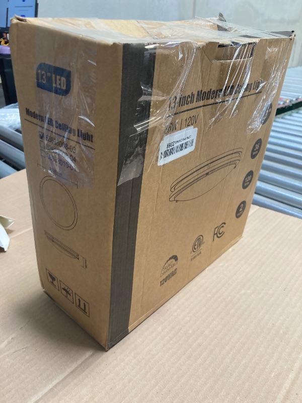 Photo 1 of 36W LED Ceiling Lights for Bedroom Kitchen, 3600lm Super Bright, Dimmable Flush Mount Light Fixtures 6500K/5000K/4000K/3000K/2700K Adjusted Modern Lamps 2PACK, 13 Inch, Nickle