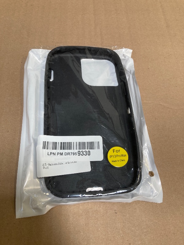 Photo 1 of Replacement Rubber Outer Skin Compatible with iPhone 13 Pro Max Otterbox Defender Series Case (Black)