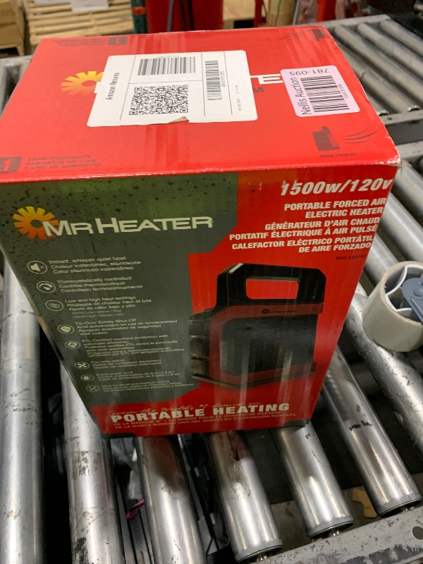 Photo 1 of Mr. Heater 1500W Portable Ceramic Forced Air Electric Heater