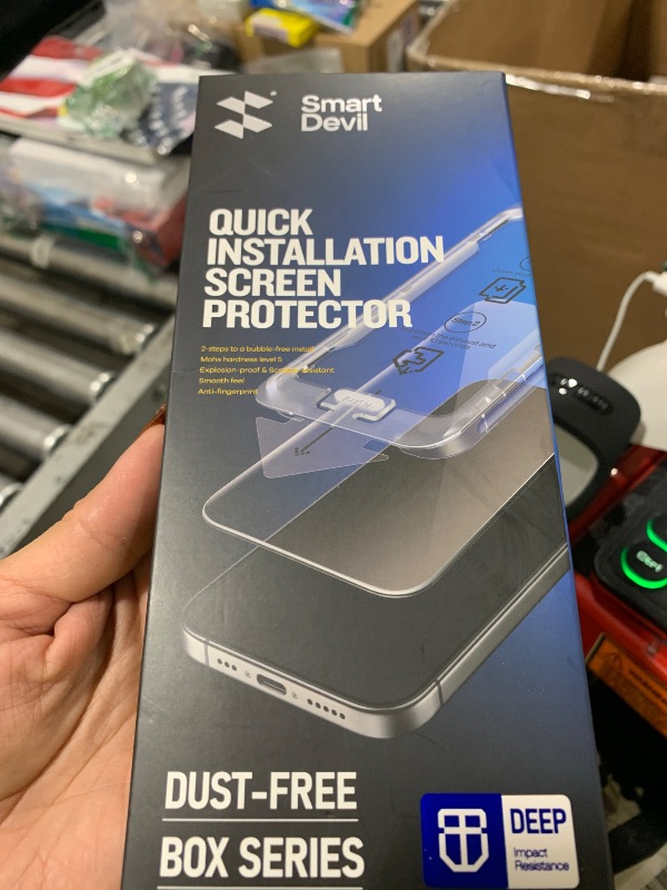 Photo 1 of SMARTDEVIL 2 Pack Screen Protector for iPhone 16 Pro Max (6.9 Inch) Tempered Glass, HD Clear Film, Easy Installation, Dust-Free & Bubble-Free