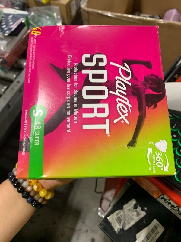Photo 1 of Playtex Sport Tampons Super Absorbency, Fragrance-Free - 48ct | Super Tampons for Women, Feminine Care, Playtex Tampon with 360 Leak Defense