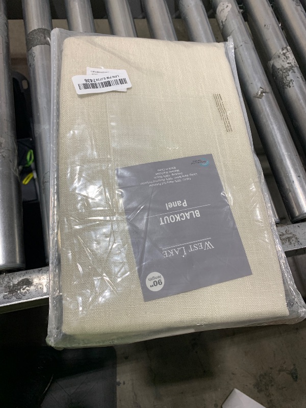 Photo 1 of WEST LAKE Bailey Pinch Pleated Full Blackout Curtains with Liners 90 Inches,Ivory Pearl Linen Textured Room Darkening Drape with Back Tab,Farmhouse Window Treatment for Bedroom Living Room,40"Wx90"Lx2