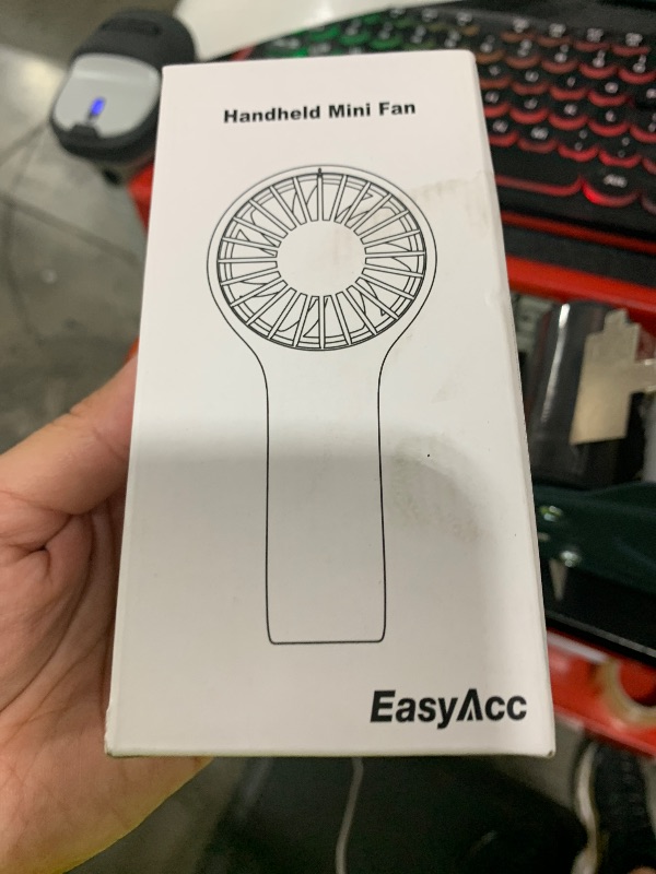 Photo 1 of EasyAcc Mini Portable Fan Handheld, Lash Fan [12H Max Cooling Time] 3 Speed USB C Rechargeable Battery Pocket Personal Make up with Lanyard for Girls Women Travel Pink