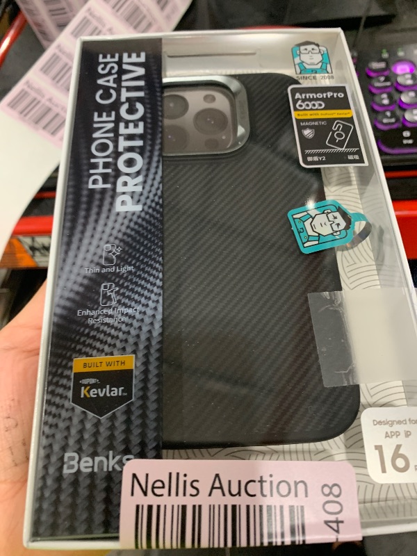 Photo 1 of BENKS ArmorPro Case for iPhone 16 Pro with Camera Control Button, [Compatible with Magsafe] Military Grade Protective Case Built with Dupont Kevlar 600D Aramid Fiber