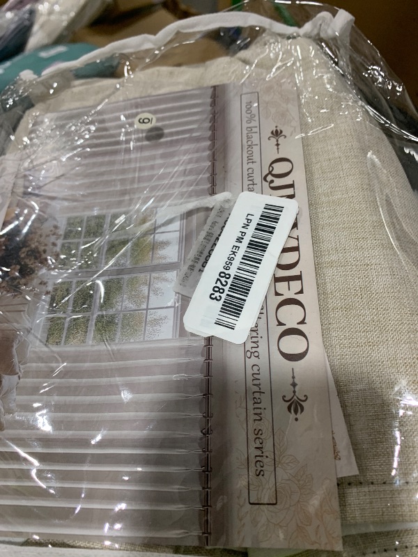 Photo 1 of 100% Blackout Thermal Curtains 84 Length 2 Panels Set for Bedroom, Linen Windows Pinch Pleated Drapes with Hooks for Track 7ft Modern Rustic Living Room Darkening Curtains 84 Inches Long Off White