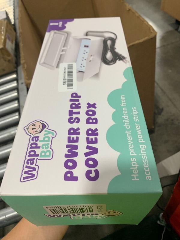 Photo 1 of Power Strip Cover Box - Effectively Baby Proofs Power Strip with Patented Dual Lock. Convenient Side Openings for Cords & Cables. Protects Small Hands & Fingers