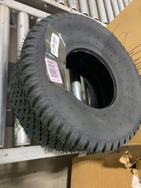 Photo 1 of RUTU 18x8.5-8 Golf Cart Tire, Lawn Tractor Tire with 2 Straight Valve Stems, A Tubeless Tyre Suitable for Golf Carts and Lawn Mowers