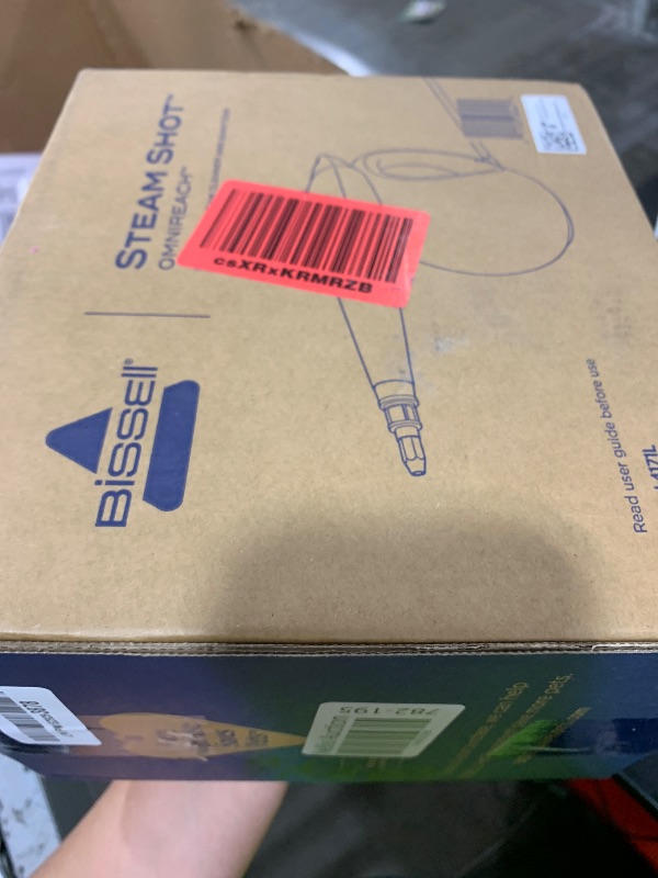 Photo 1 of PARTS ONLY --------------------------------------------------------------BISSELL® Steam Shot™ OmniReach handheld portable steam cleaner for tile, grout, windows, bathrooms, kitchens, fabric steaming tool, includes 10 tools