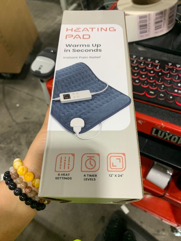 Photo 1 of Heating Pad for Back & Period Cramps, Portable Heating Pad for Neck and Shoulders and Back with Auto Shut Off Large, Machine Washable, Christmas Gifts for Women, Men