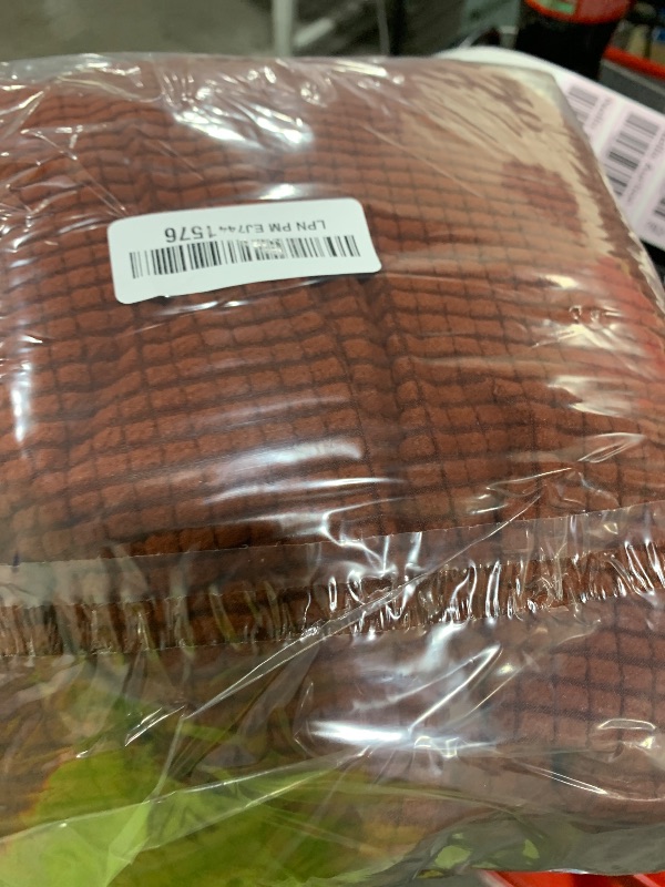 Photo 1 of H.VERSAILTEX Super Stretch Individual Seat Cushion Covers Sofa Covers Couch Slipcover Sets Thick Jacquard Textured Twill Fabric (3 Piece Sofa Cushion Covers, Burnt Brick)