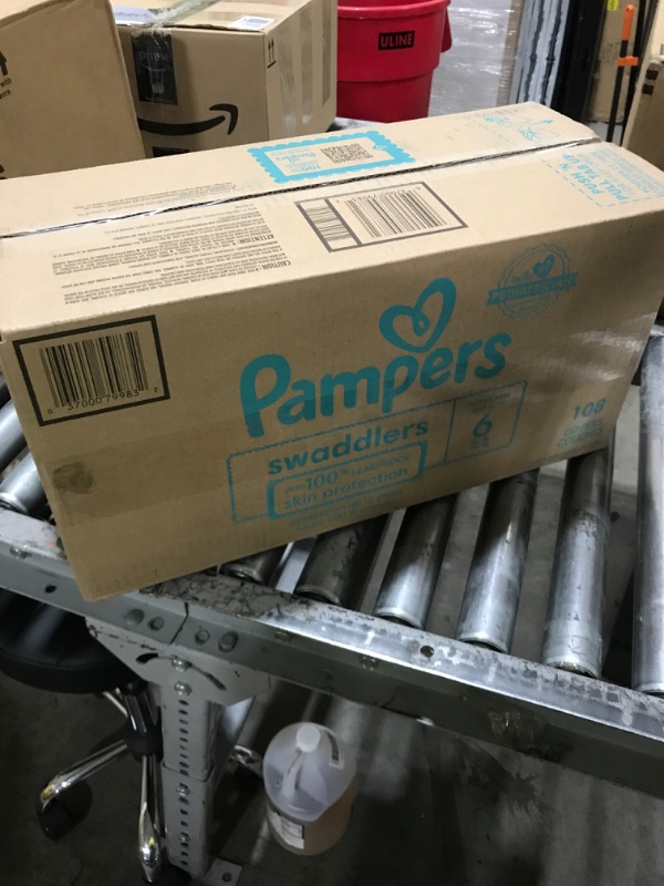 Photo 1 of Pampers Baby Diapers - Swaddlers - Size 6, 108 Count, Ultra Absorbent Disposable Infant Diaper
