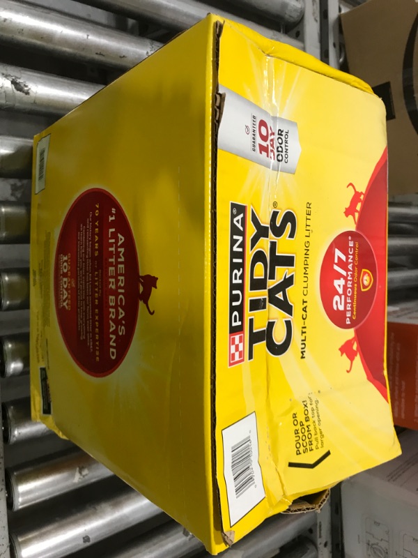 Photo 1 of Purina Tidy Cats Clumping Cat Litter, 24/7 Performance Multi Cat Litter - 38 lb. Box